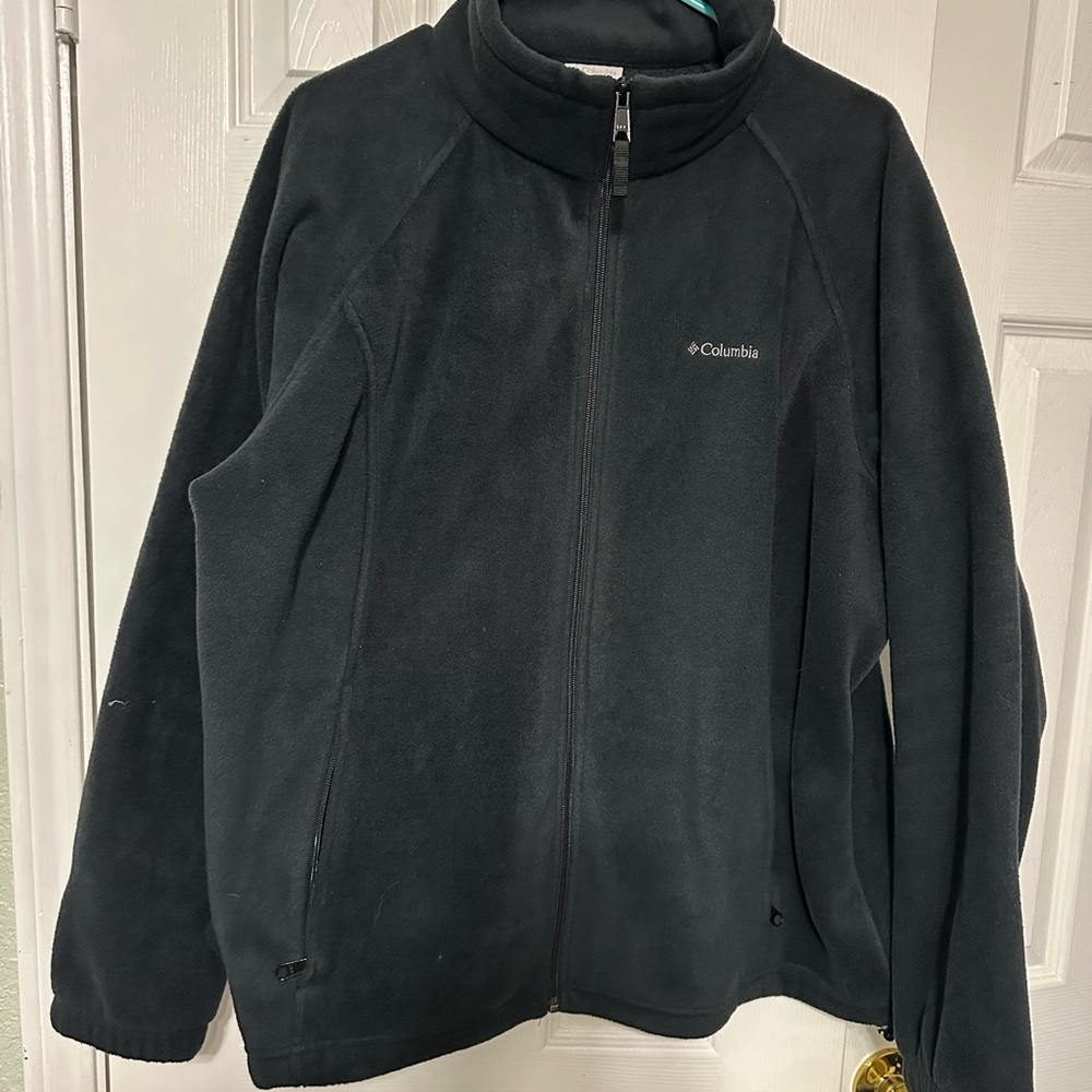 Columbia 2X Charcoal Fleece Jacket
